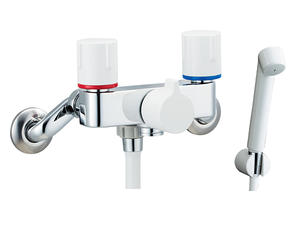 [洗い場専用・壁付型] ２ハンドルシャワー水栓 ノルマーレＳ