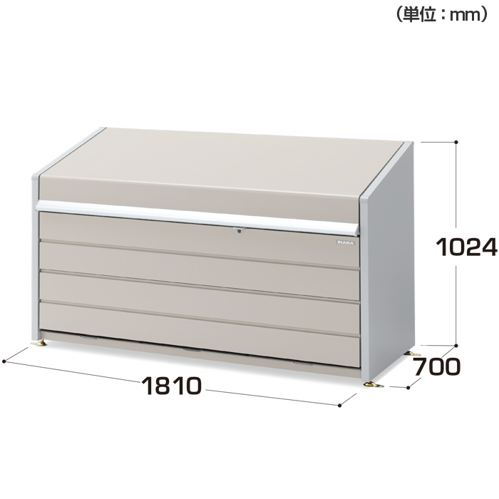 ゴミ箱 屋外 大容量 分別 ダストボックス ミニ メッシュ床タイプ 追加棟(単品使用不可) 品番：DBN-106ML ゴミ収集庫 クリーンボックス イナバ物置 - 14