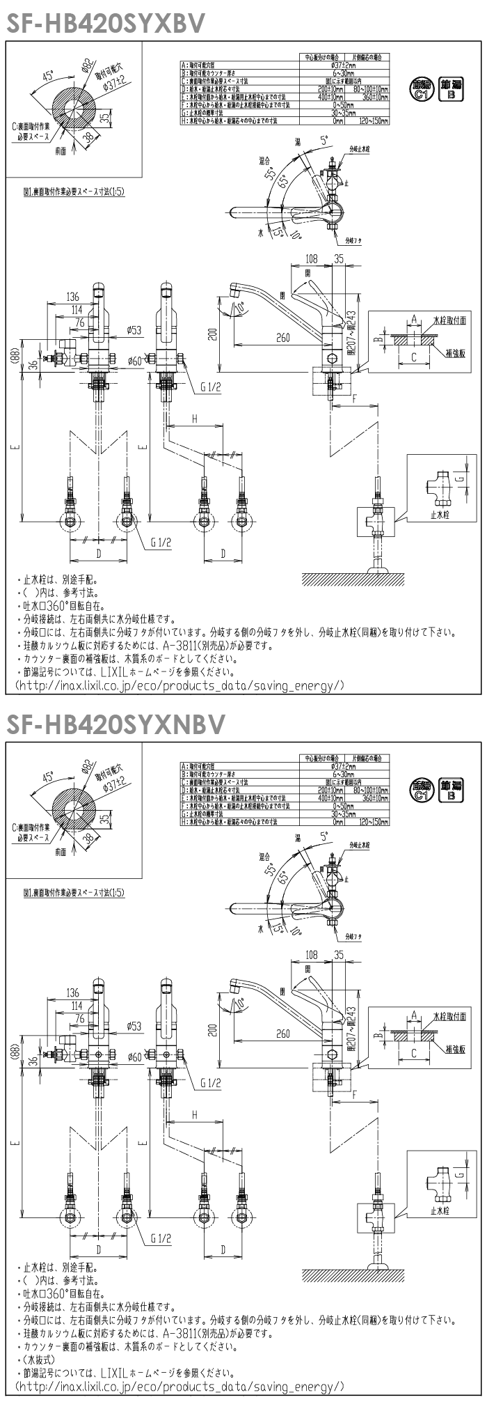 ワンホールタイプ] シングルレバー水栓（分岐形） クロマーレ 【LIXIL 